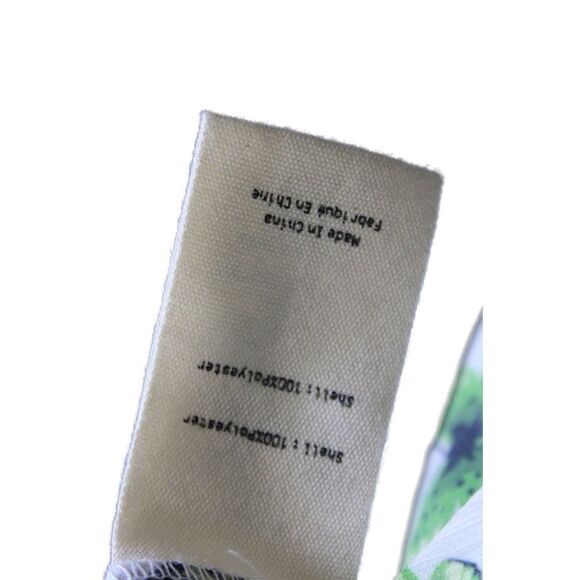 L'Agence Womens Sheer Butterfly Print Off The Shoulder Blouse White Size XS - Picture 5 of 6